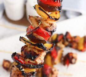 These honey garlic chicken kabobs are incredibly tasty