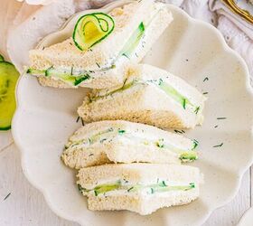 These cucumber sandwiches with cream cheese are a timeless tea party favorite