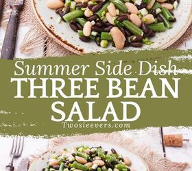 three bean salad recipe classic bean salad, Three Bean Salad Pin with text overlay