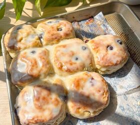 Glazed Blueberry Biscuits