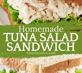 tuna salad sandwich easy classic tuna salad sandwich, Tuna Salad Sandwich Pin with text overlay