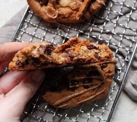 high protein biscoff chocolate chip cookies