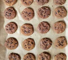 flourless chocolate chickpea cookies, Roll into golf sized balls and flatten