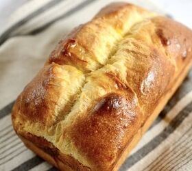 This easy sourdough brioche bread is a rich & buttery