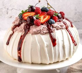 Berry Pavlova With Fresh Whipped Cream