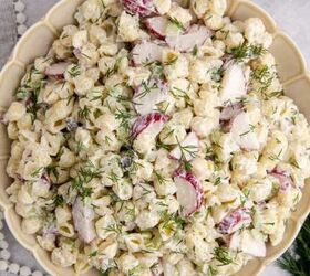 classic strawberry pretzel salad creamy crunchy, Pasta Salad with Fresh Dill from above