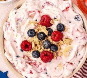 Easy 4th of July Cheesecake Fruit Salad (No Marshmallows Needed!)