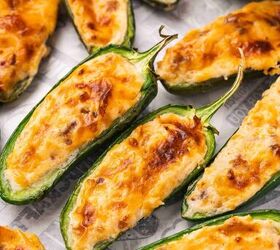 air fryer jalapeno poppers quick easy appetizer, Air fryer jalape o poppers with crispy topping and creamy center served on a platter for sharing