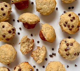 mini banana bread muffins with a life changing hack, Mini Banana Bread Muffins showing texture inside
