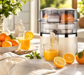 Henning Lee Dual-Head Electric Citrus Juicer with Built-In Slicer