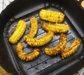cajun butter corn ribs easy cajun corn ribs recipe, Corn ribs cooked in an air fryer basket