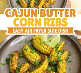 cajun butter corn ribs easy cajun corn ribs recipe, Cajun Butter Corn Ribs Pin with text overlay