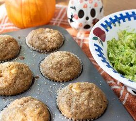 Pumpkin Zucchini Muffins With Pumpkin Spice Cream Cheese Filling