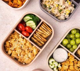easy slow cooker hamburger velveeta dip 5 ingredients no fuss, Prepped chicken bento boxes for the week