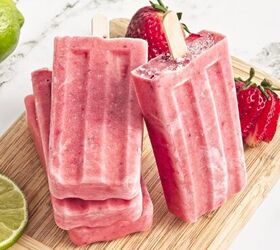 Easy Strawberry Popsicles With Zesty Lime