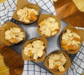 french toast muffins delicious french toast muffin cup recipe, Muffin cups filled with french toast batter