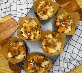 french toast muffins delicious french toast muffin cup recipe, Unbaked french toast muffins with sugary topping poured over the top