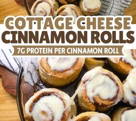 cottage cheese cinnamon rolls high protein cinnamon rolls, Cottage Cheese Cinnamon Rolls Pin with text overlay