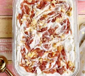 no churn peach donut ice cream