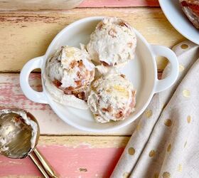 no churn peach donut ice cream