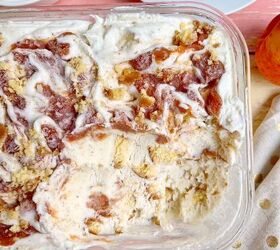 no churn peach donut ice cream