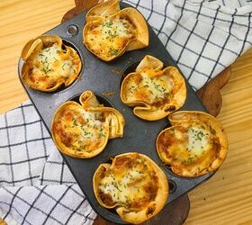 low carb lasagna cups easy keto lasagna cups recipe, Baked low carb lasagna cups in a 6 cup muffin tin