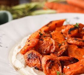 Sweet & Spicy Roasted Carrots and Whipped Tofu