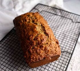 sweet eggplant pistachio quick bread, Sweet Eggplant Pistachio Sweet Bread on a wire rack to cool
