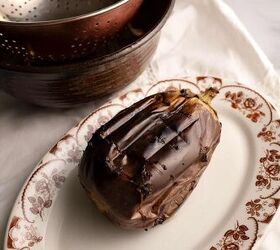 sweet eggplant pistachio quick bread, Chargrilled eggplant on a platter