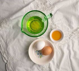sweet eggplant pistachio quick bread, Two eggs oil and vanilla extract to mix with the eggplant
