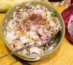 red onion and cucumber mediterranean sumac salad