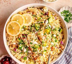 This Mediterranean lemon orzo salad is perfect for those warm summer months