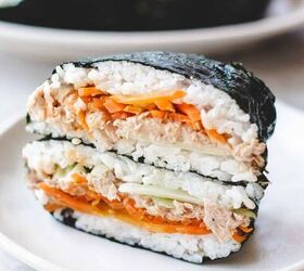 These Japanese rice sandwiches are surprisingly simple to make, and taste super delicious!