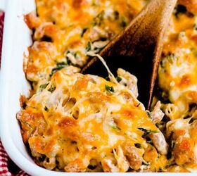 Featuring a rich and creamy sauce, tender pasta, and a cheesy topping, this tuna casserole is an all-around win!