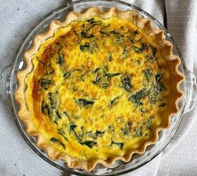 This spinach feta quiche recipe is great served hot or cold and is super easy to put together!