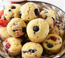 These perfectly sweet, crisp-top berry muffins are a taste of summer in every bite!