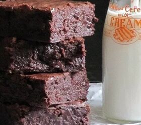 Rich and moist, these brownies are more like a piece of fudge with a crunchy top