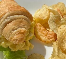 There's just no beating a good old fashioned egg salad sandwich on a buttery croissant