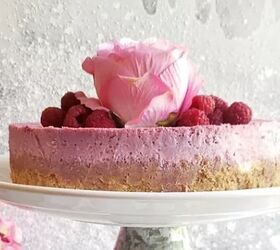 Creamy, smooth, and pretty in pink—this is the queen of cheesecakes