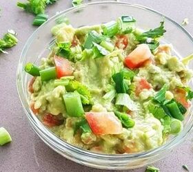 This guacamole recipe is a bit more green than normal (and that's a good thing!)