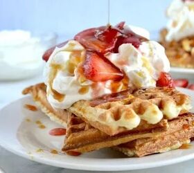 These sourdough waffles are crispy, crunchy, and pretty much the best waffles you'll ever have