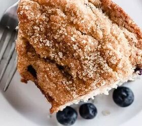 This cozy blueberry muffin cake is the perfect back-to-school breakfast or afternoon snack