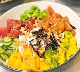 For something that tastes exotic, but is super simple to make, these poke bowls are perfect