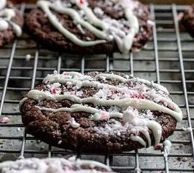 These easy peppermint mocha cookies are chewy, fudgy, sticky, and soft