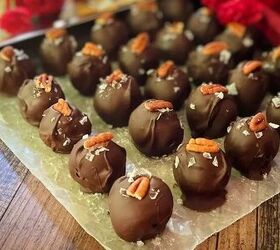 These chocolatey balls are hiding an alcoholic ingredient that adds so much flavor
