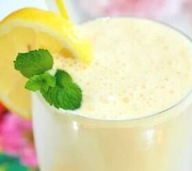 Ready for an ice-cold, creamy refreshment? This 4-ingredient lemonade hits the spot!