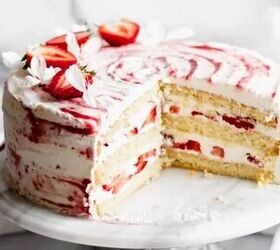 This strawberry shortcake is even more striking in flavor than it is in presentation