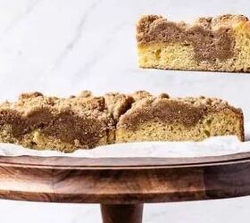 This crumb cake is sweet, cinnamony, and about as buttery as it can get