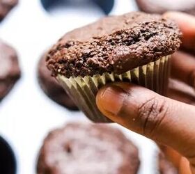 You'd think these chocolate muffins are for dessert, but they're actually a healthy breakfast