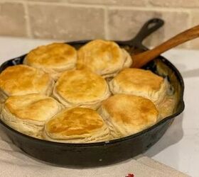 This biscuit chicken pot pie is a one skillet comfort meal your whole family will love